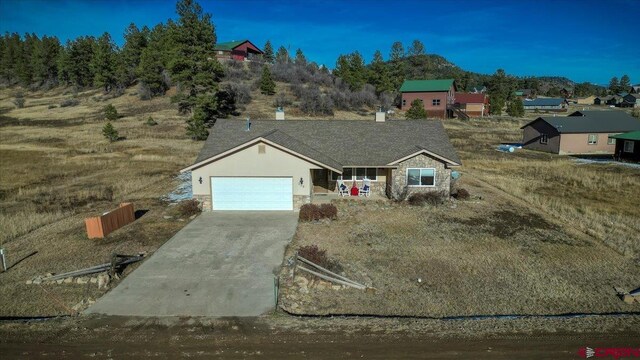 view of front of house featuring a garage