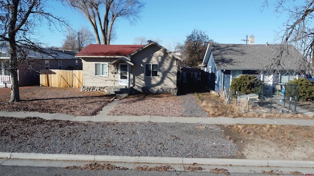 view of bungalow-style home