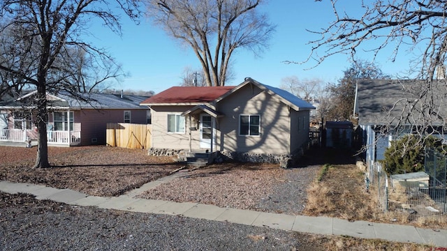 view of front of property