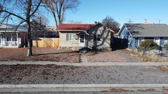 view of bungalow-style home