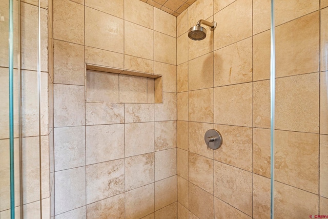 details featuring tiled shower