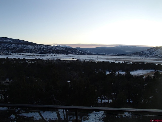 view of mountain feature