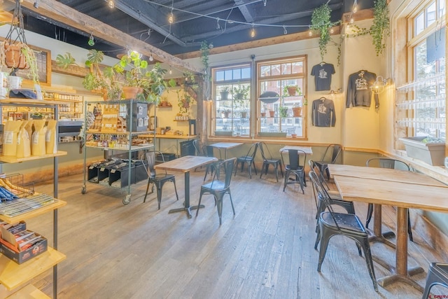 interior space featuring hardwood / wood-style floors