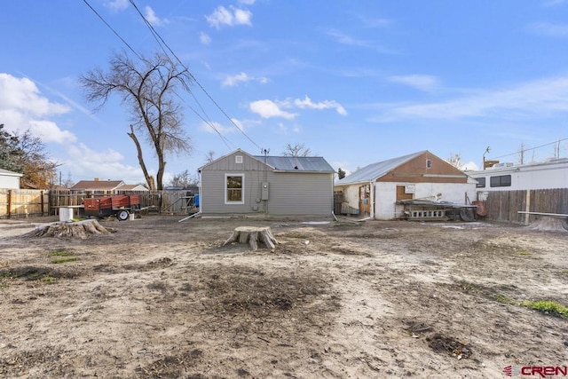 view of back of property