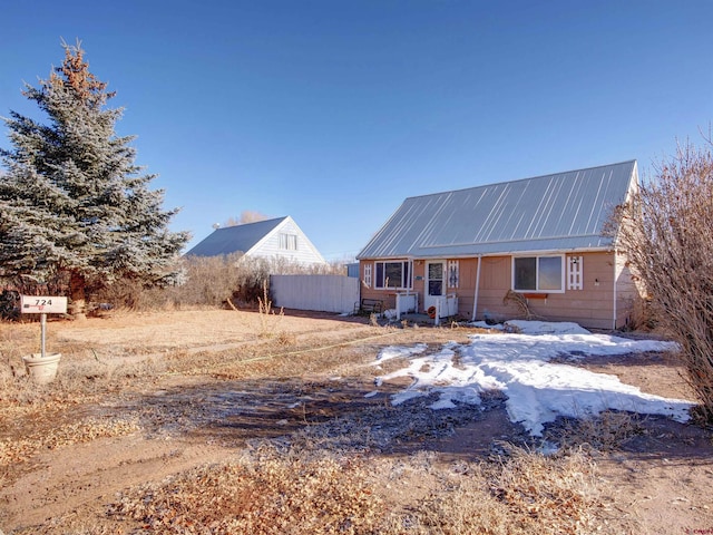 view of rear view of property