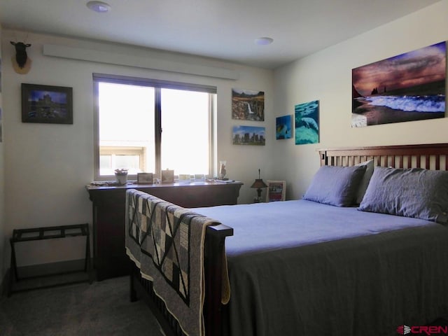 bedroom with carpet flooring