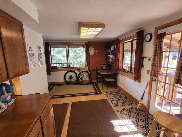 interior space featuring a wealth of natural light