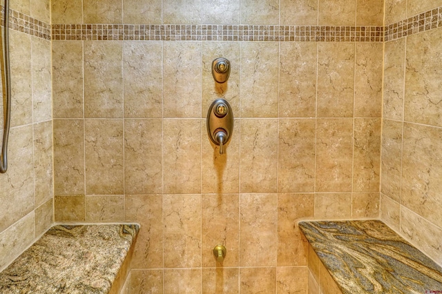 room details featuring tiled shower