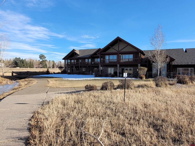 view of back of property