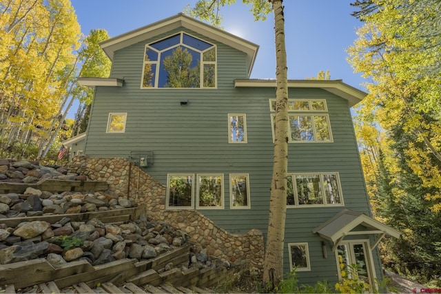 view of rear view of property