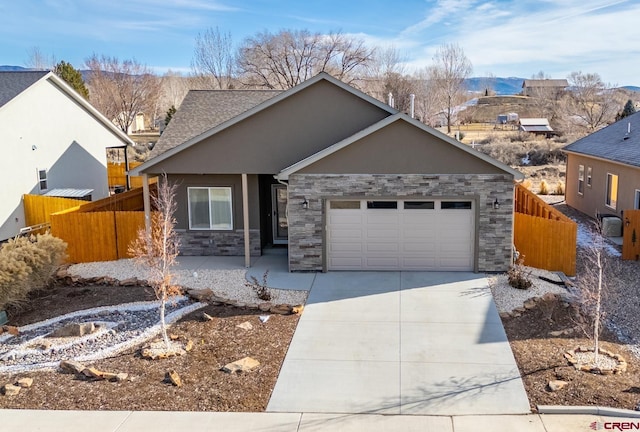 view of front of home featuring a garage