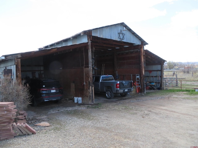 view of outdoor structure