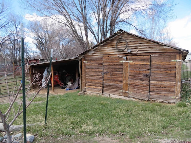 view of outdoor structure