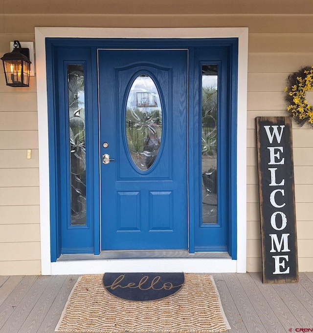 view of entrance to property