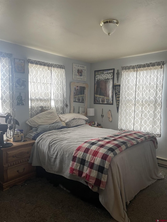 bedroom with carpet