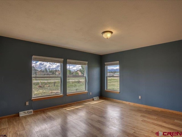 unfurnished room featuring wood-type flooring