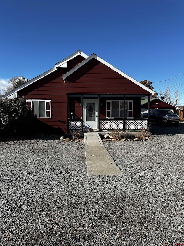 bungalow-style house with a porch