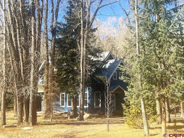 view of obstructed view of property