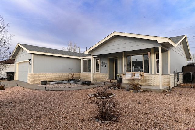 view of front of home featuring a garage