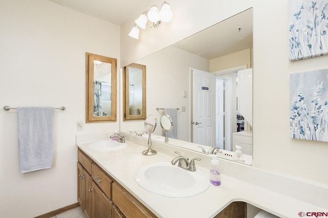 bathroom featuring vanity