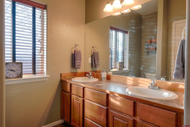 bathroom featuring vanity