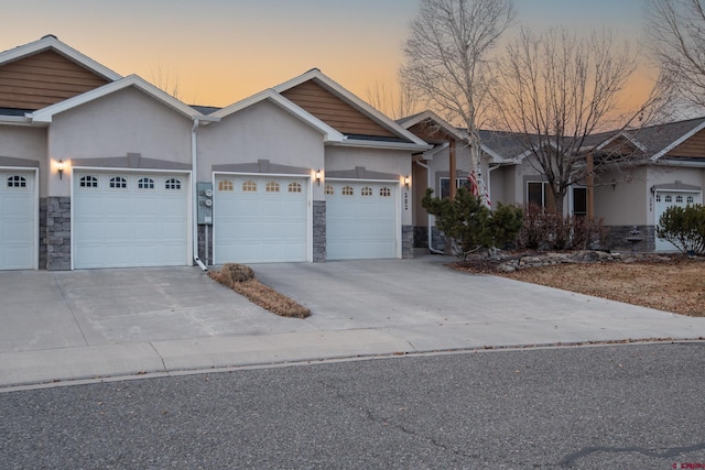 ranch-style house with a garage