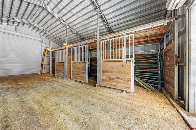 view of horse barn