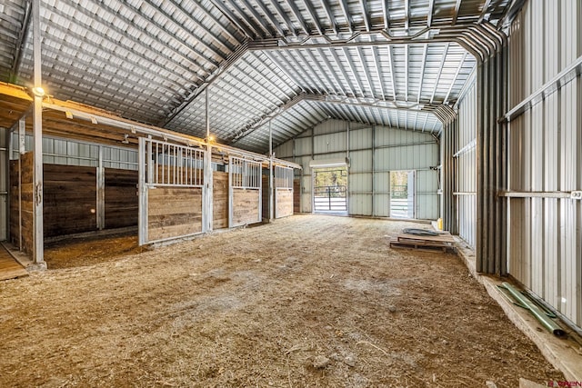 view of horse barn