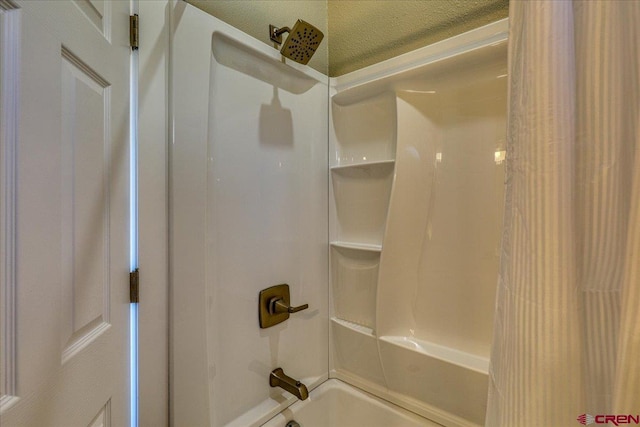 bathroom featuring bathing tub / shower combination