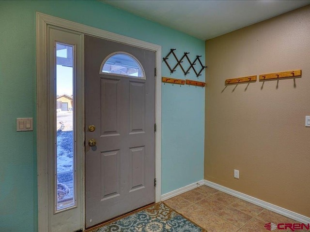 entryway featuring a wealth of natural light