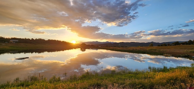 property view of water with a mountain view