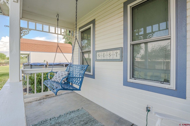 view of patio / terrace featuring a porch