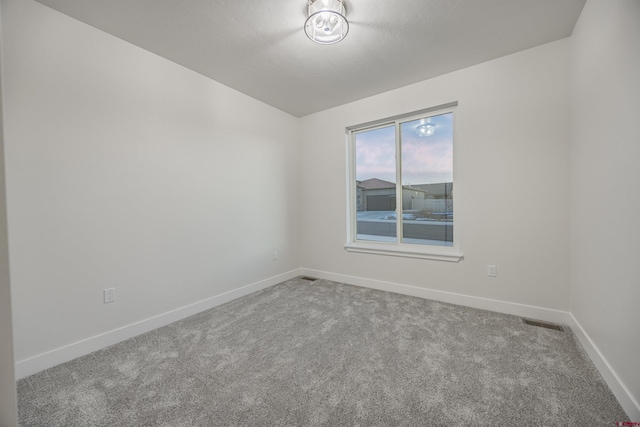 view of carpeted empty room