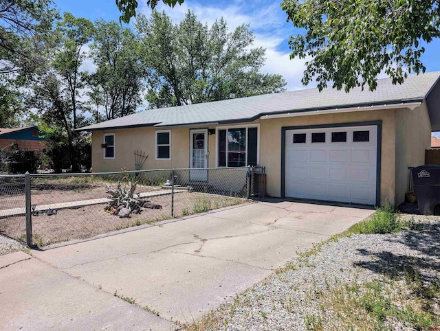 ranch-style house with a garage