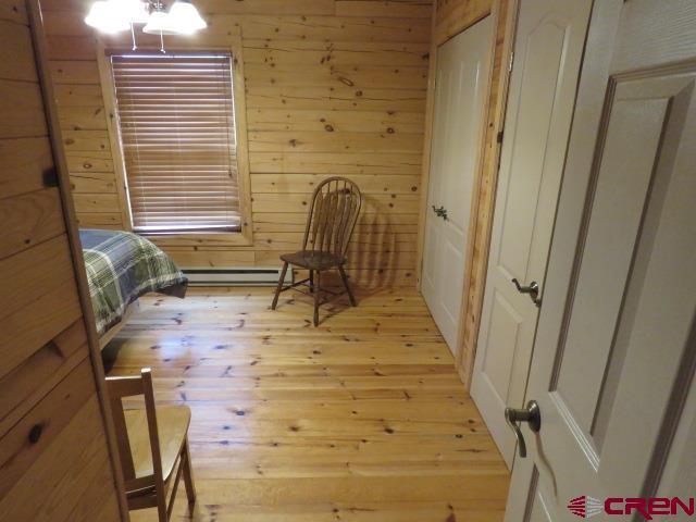 bedroom featuring light hardwood / wood-style flooring