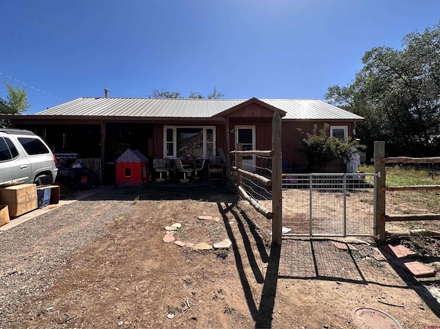 view of ranch-style house