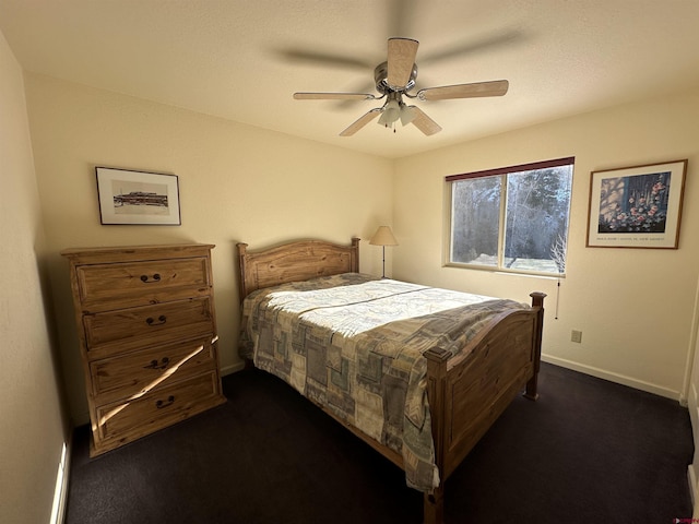 bedroom with ceiling fan