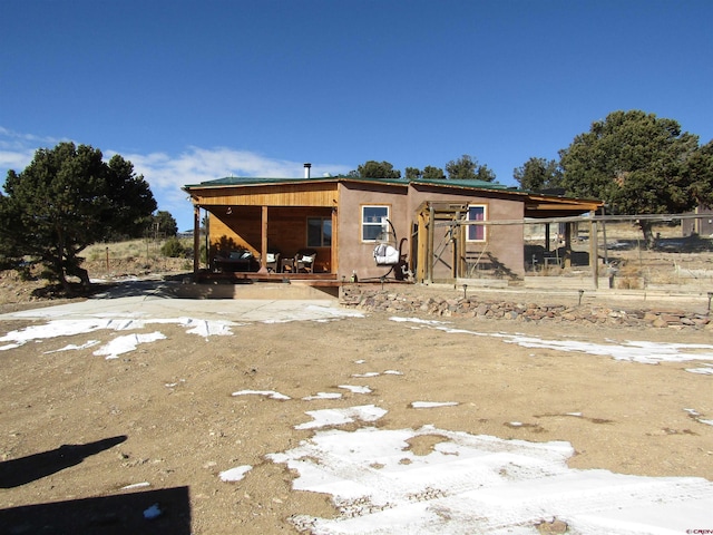 view of rear view of property