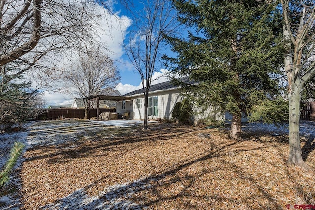 back of property featuring a patio area