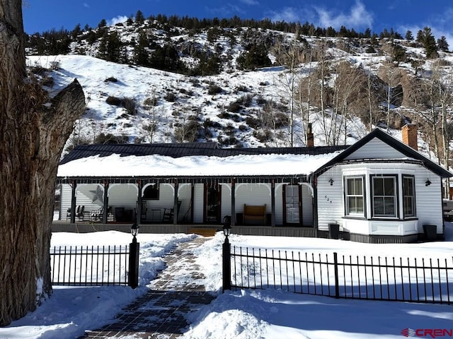 exterior space with a porch