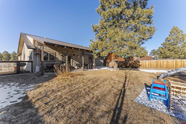 view of rear view of property