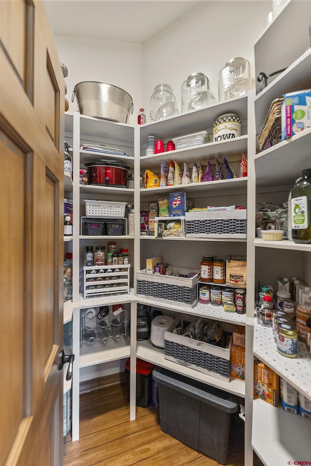 view of pantry