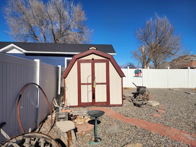 view of outdoor structure