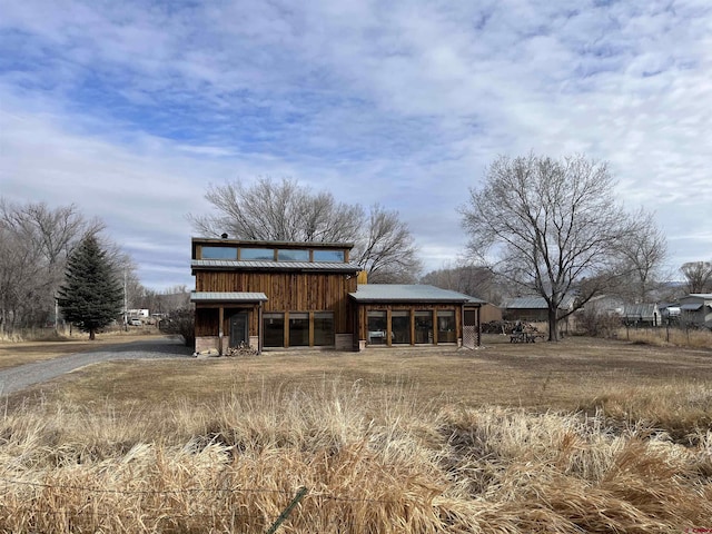 view of rear view of property