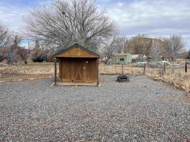 view of outbuilding