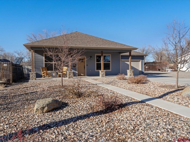 view of front of house featuring a garage