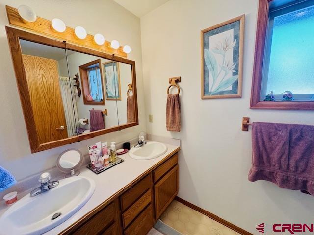 bathroom with vanity