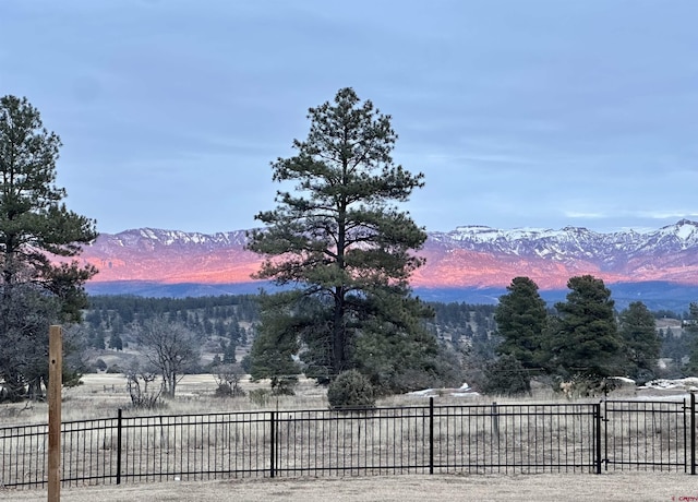 view of mountain feature