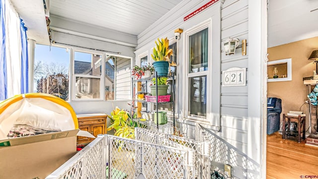 view of sunroom / solarium