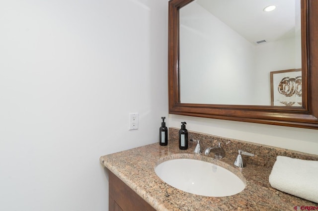 bathroom featuring vanity